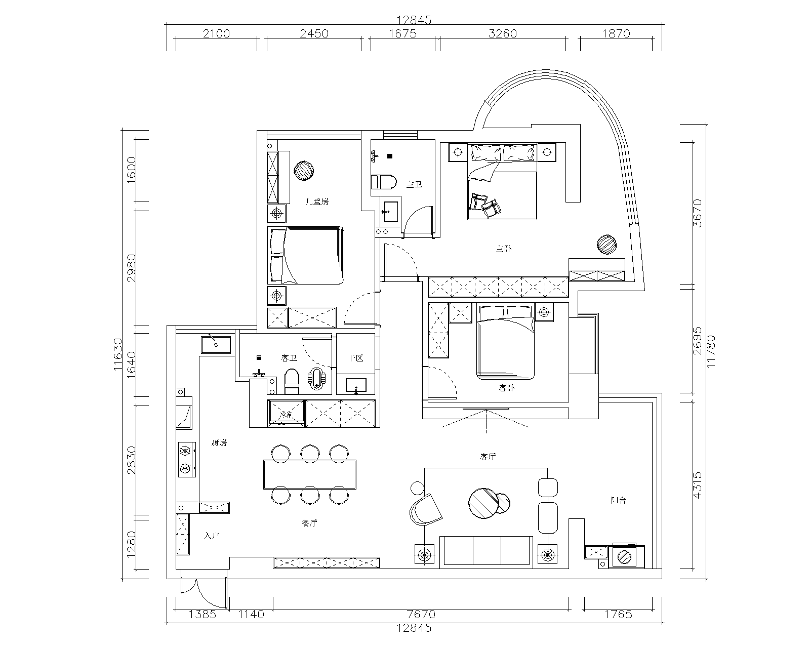 三葉石新作 | 華泰壹品125㎡，簡約純粹的美